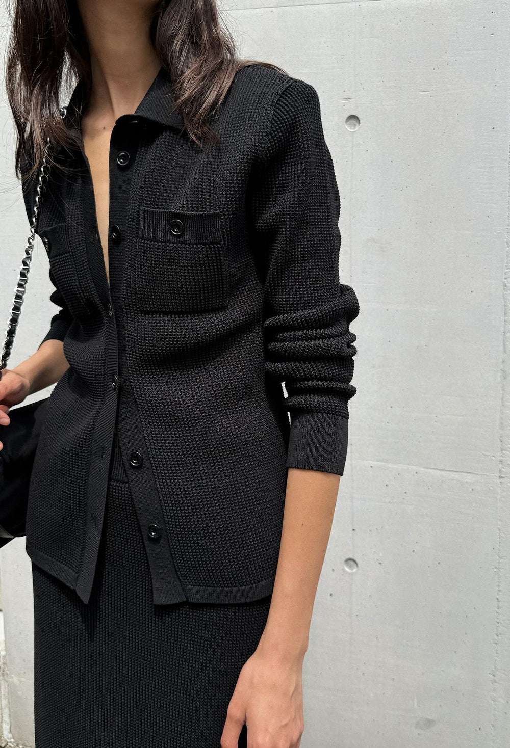 Flow Pique Knit Black