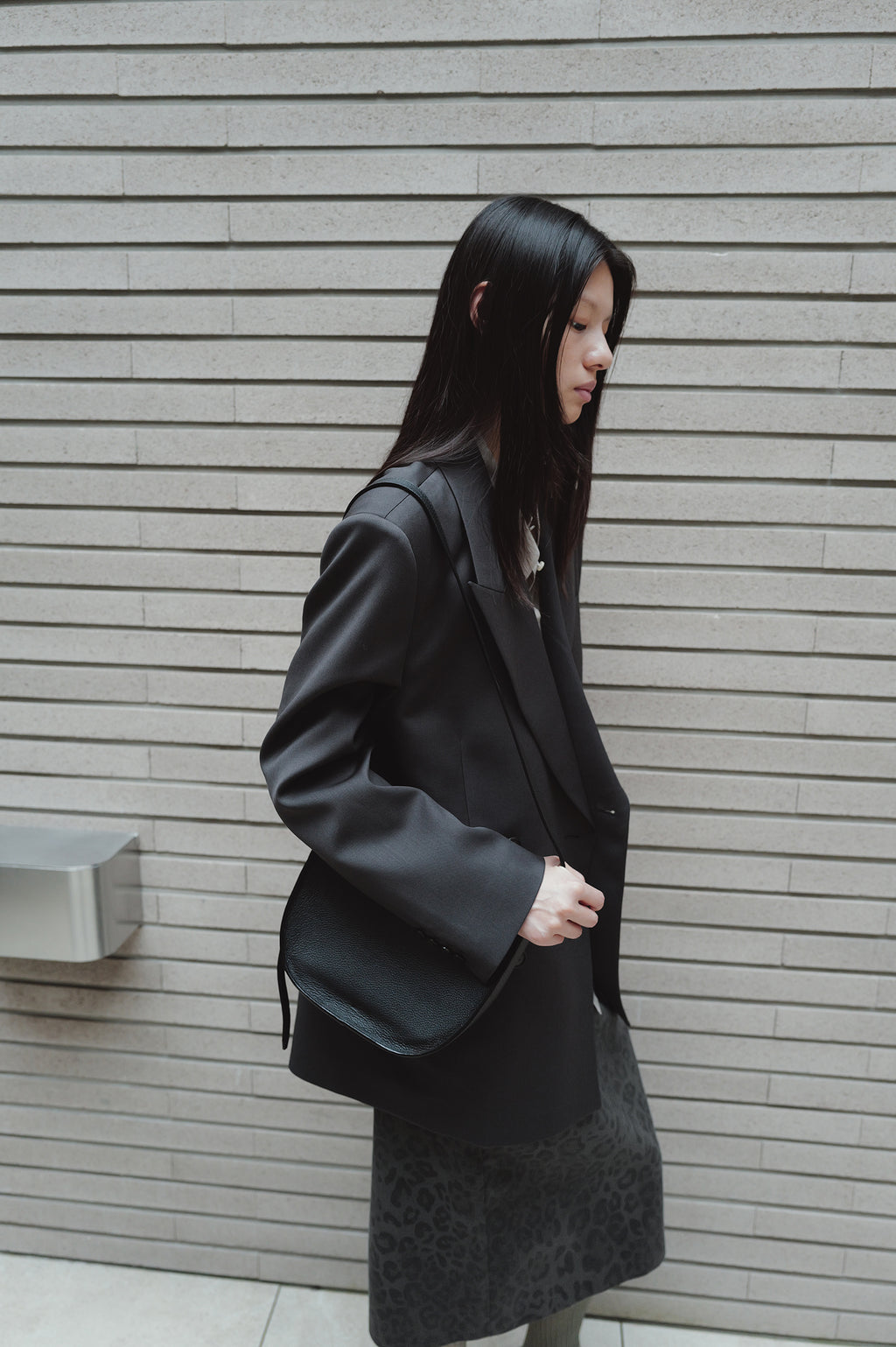 Double-breasted wool jacket
