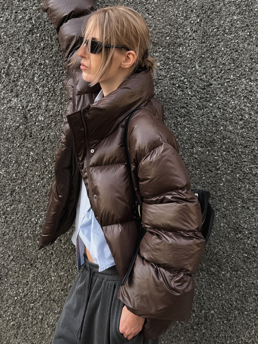Fluffy Goose Down Brown