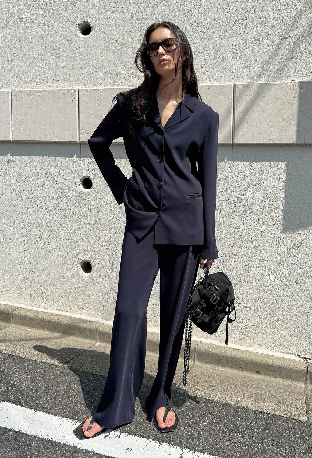 25SS 썸머 루 셔츠 자켓 네이비