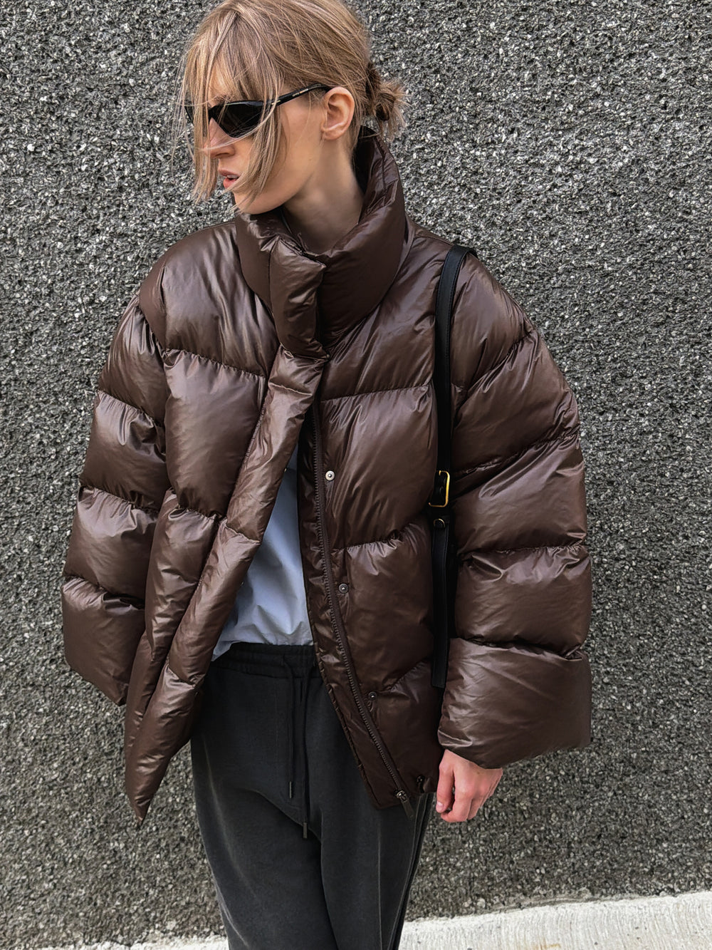 Fluffy Goose Down Brown