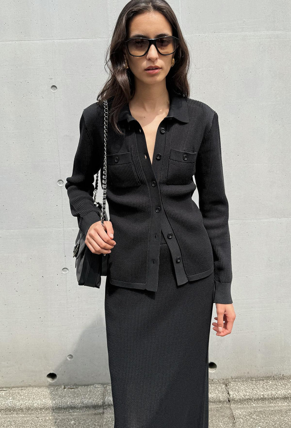 Flow Pique Knit Black