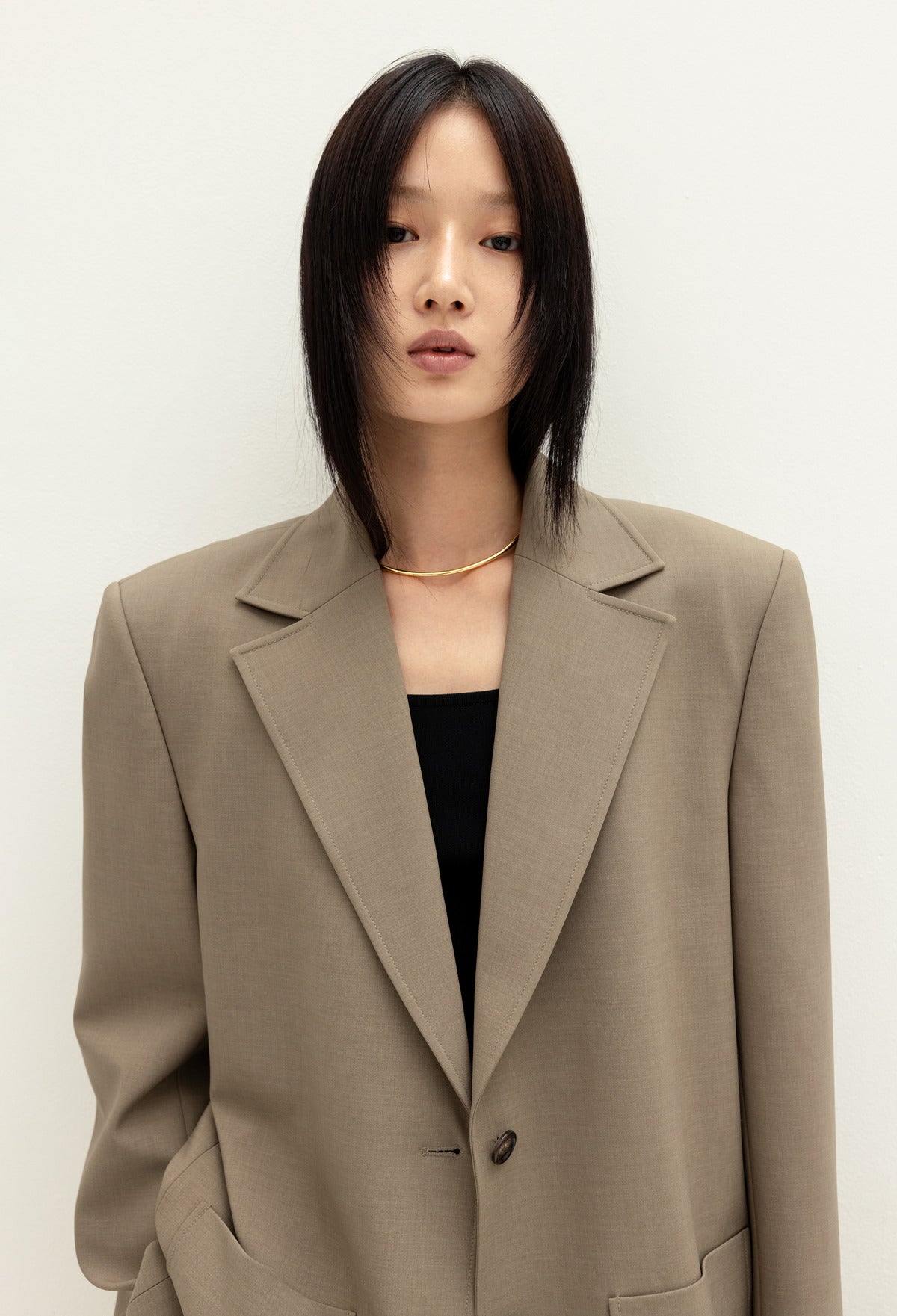 마일드 오버핏 자켓 카키