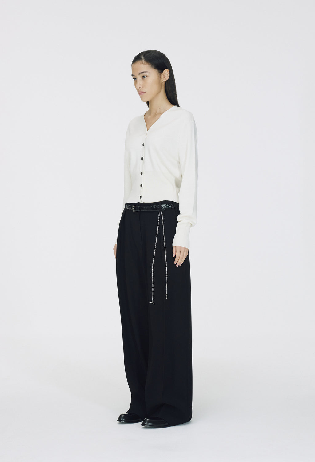 Spring Wool Cardigan Ivory