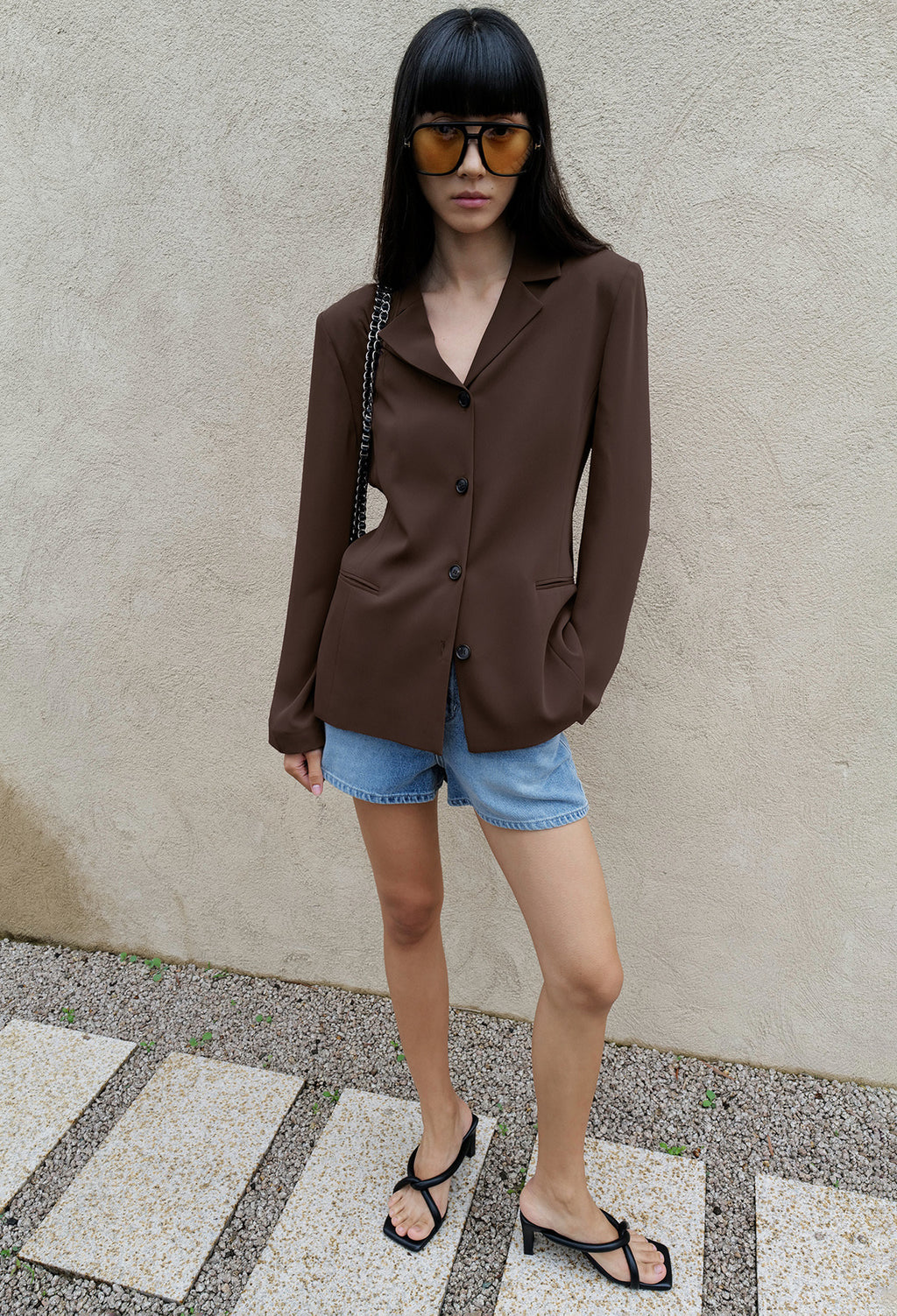 25SS 썸머 루 셔츠 자켓 브라운