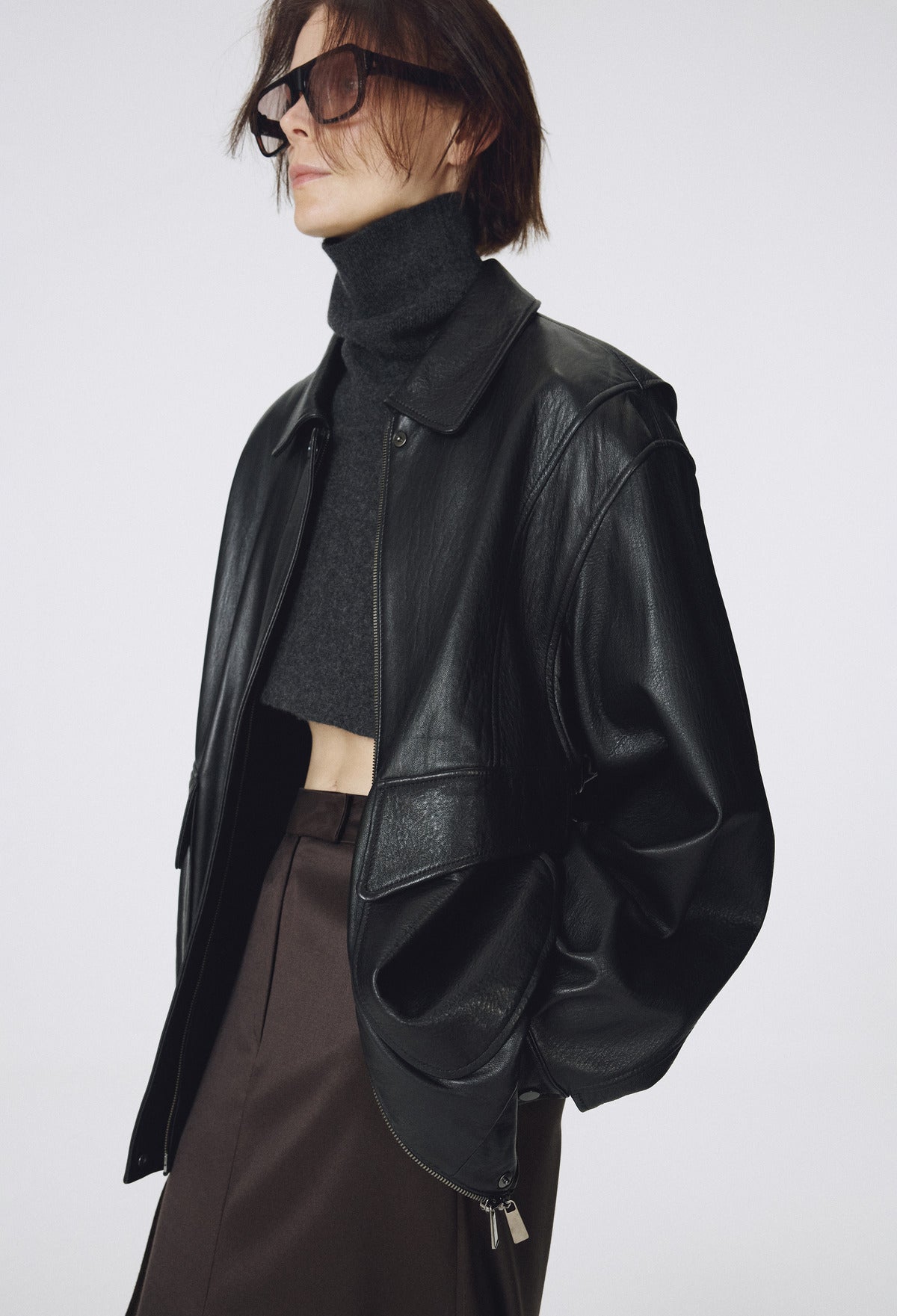 Real Lamb Leather Jumper