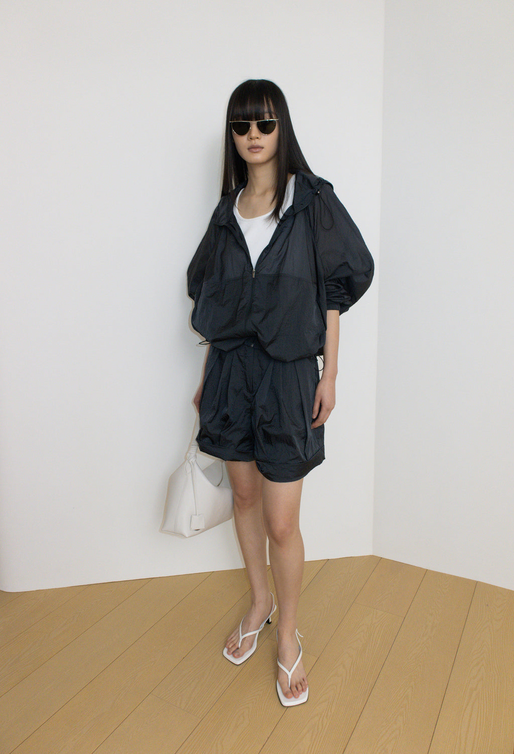 Airy Nylon Jumper Charcoal