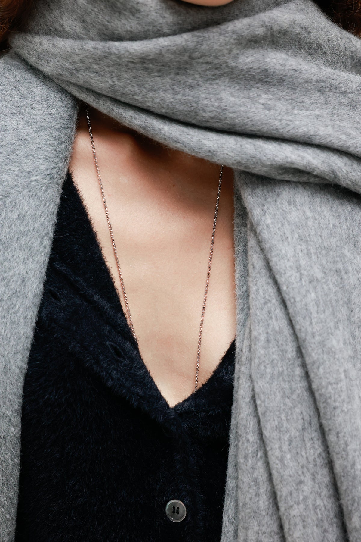 Combi Lambswool Muffler Gray
