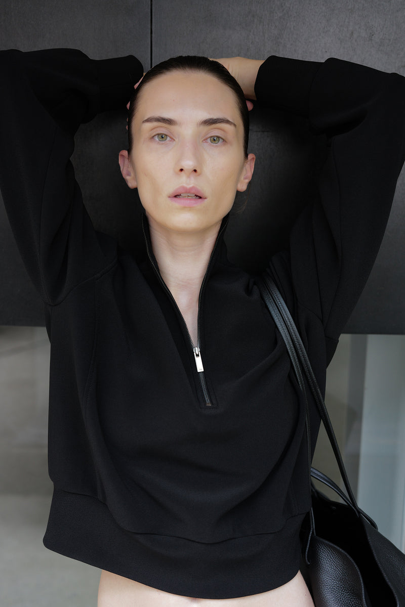 High-Density Stretch Half-Zip