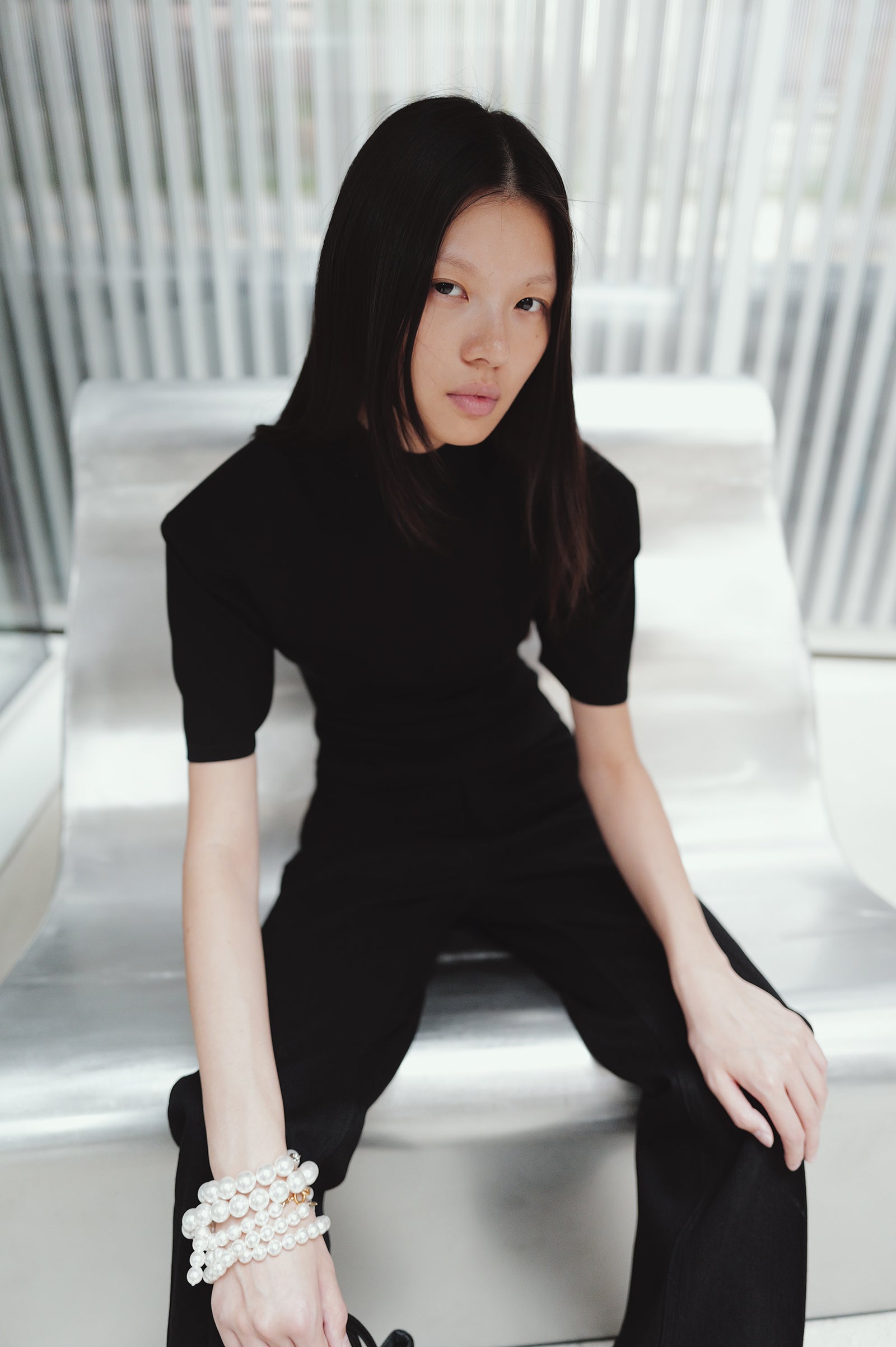 High-density short-sleeve knit