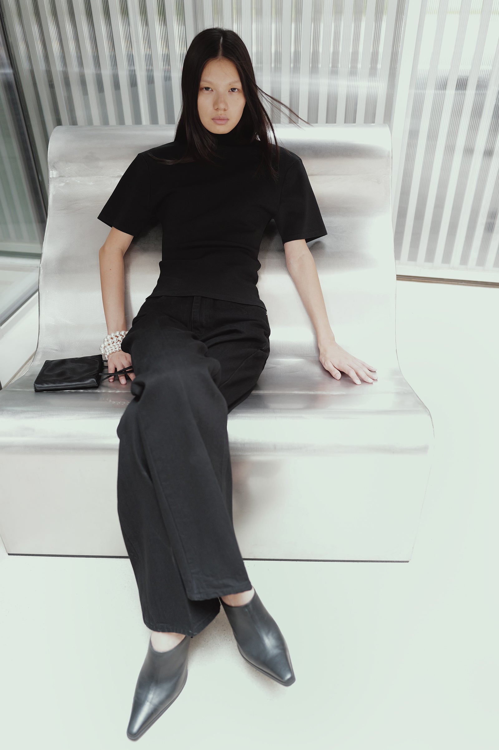 High-density short-sleeve knit