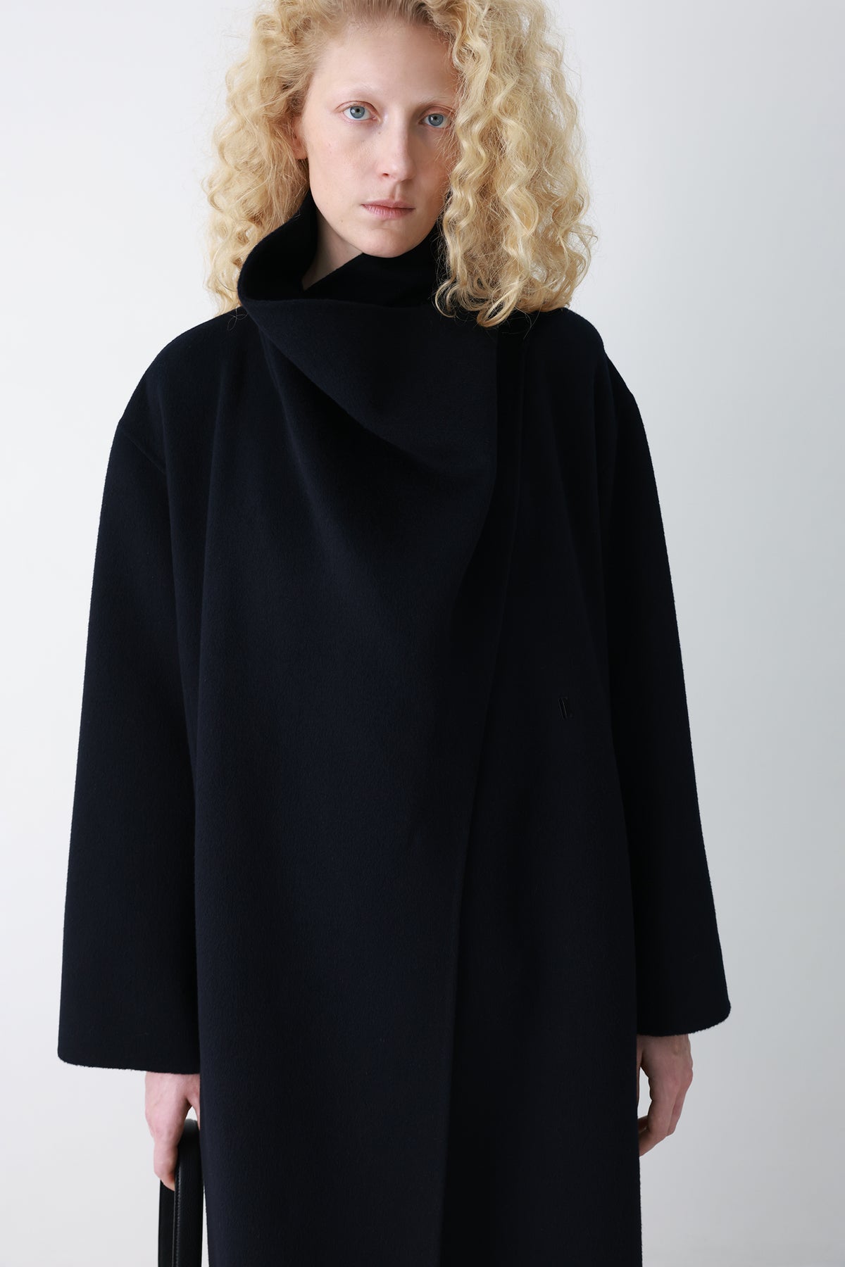 Superior Cashmere Coat Dark Navy