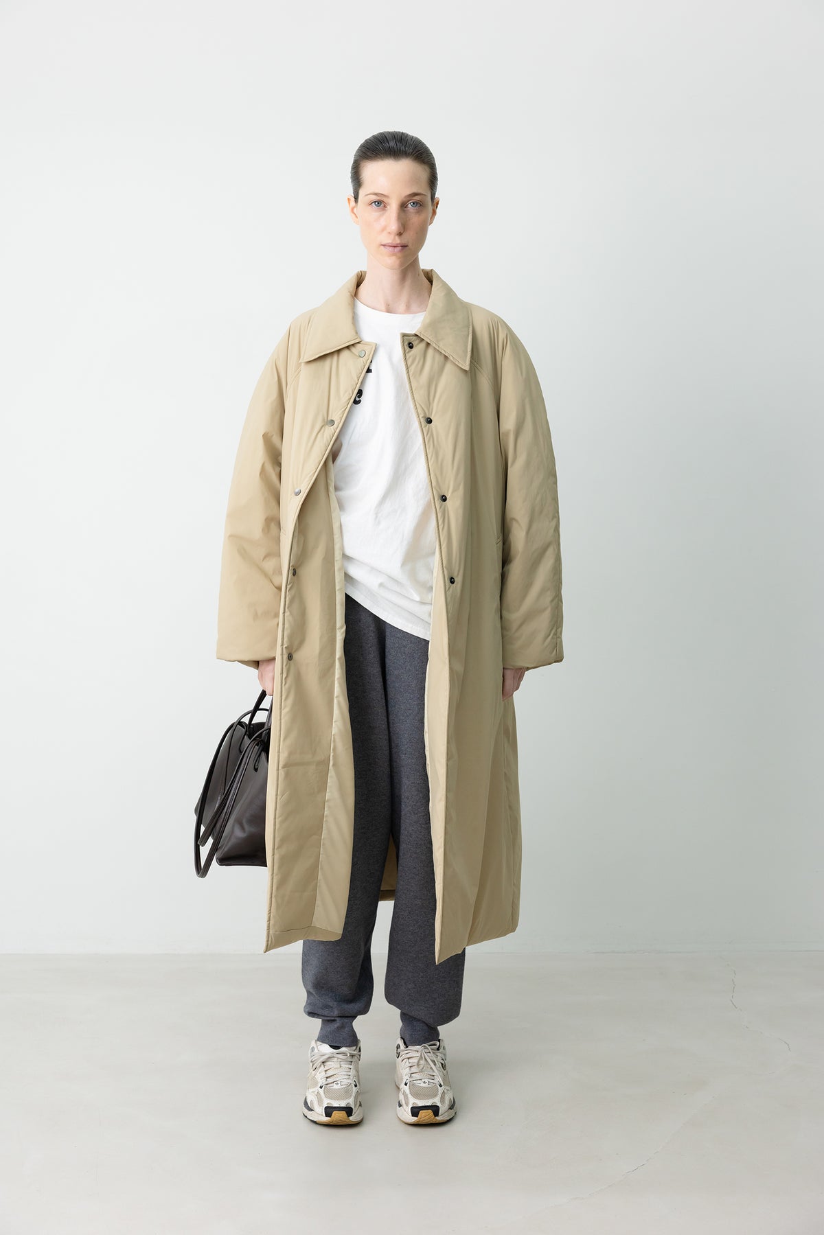 Padded Mac Coat Beige