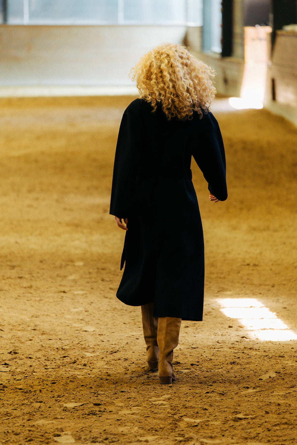 Superior Cashmere Coat Dark Navy