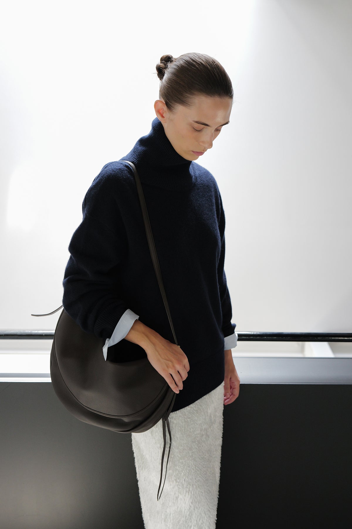 Cashmere 100% Turtleneck Knit Navy