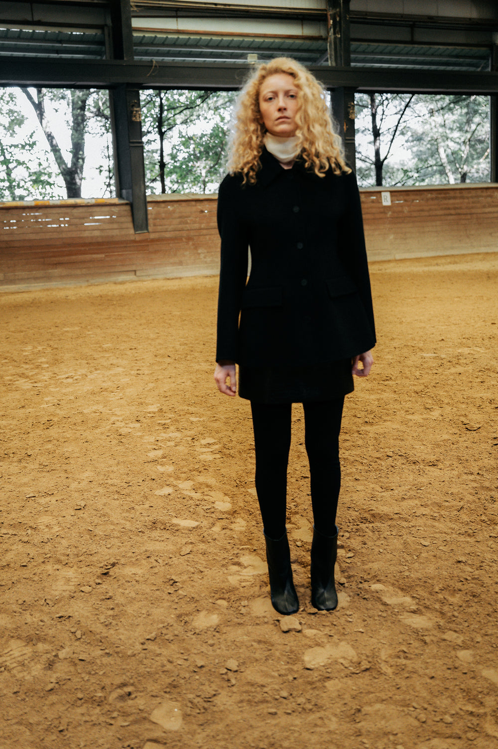 Slender Handmade Coat Black