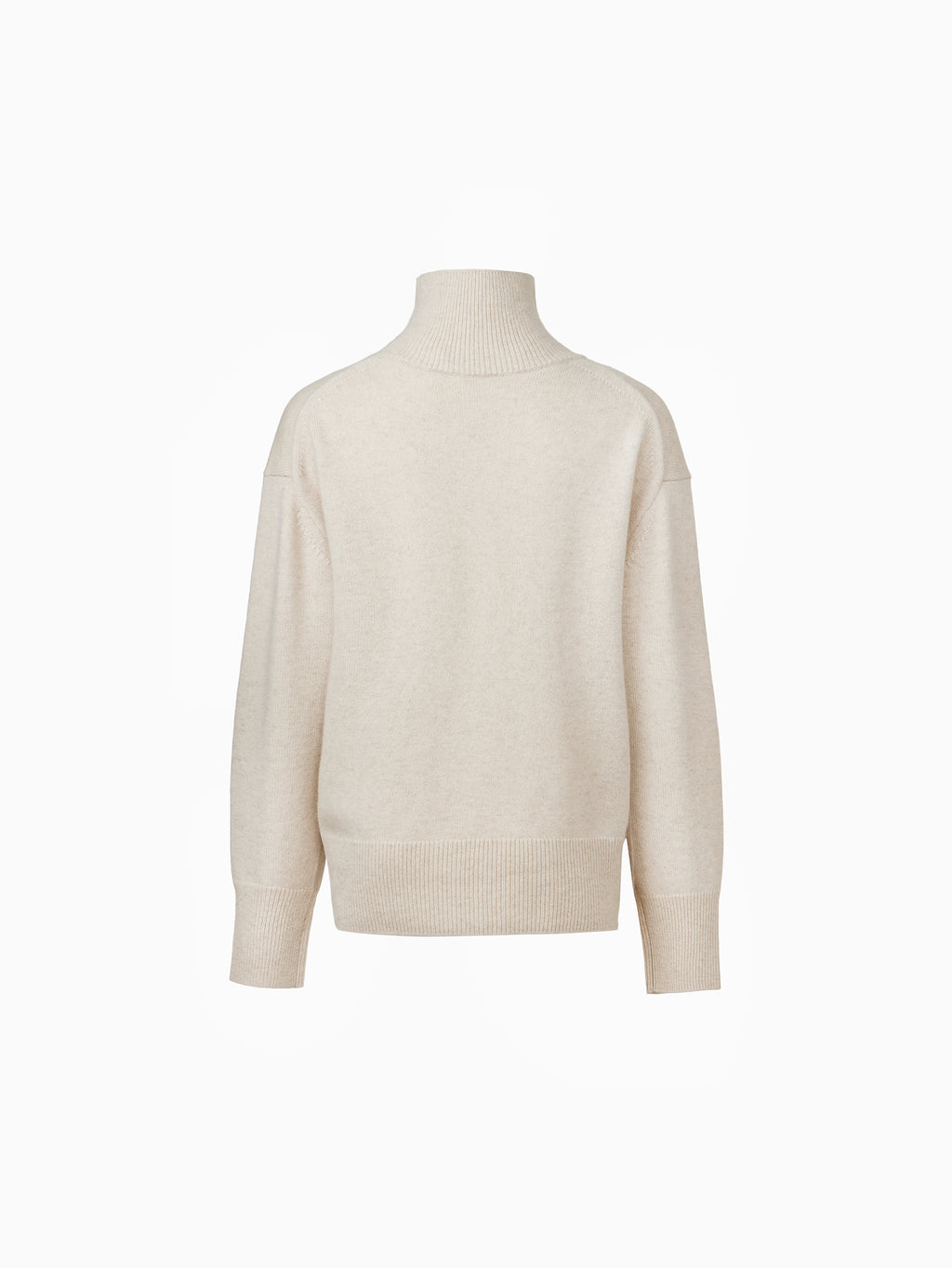 Cashmere 100% Turtleneck Knit Oatmeal