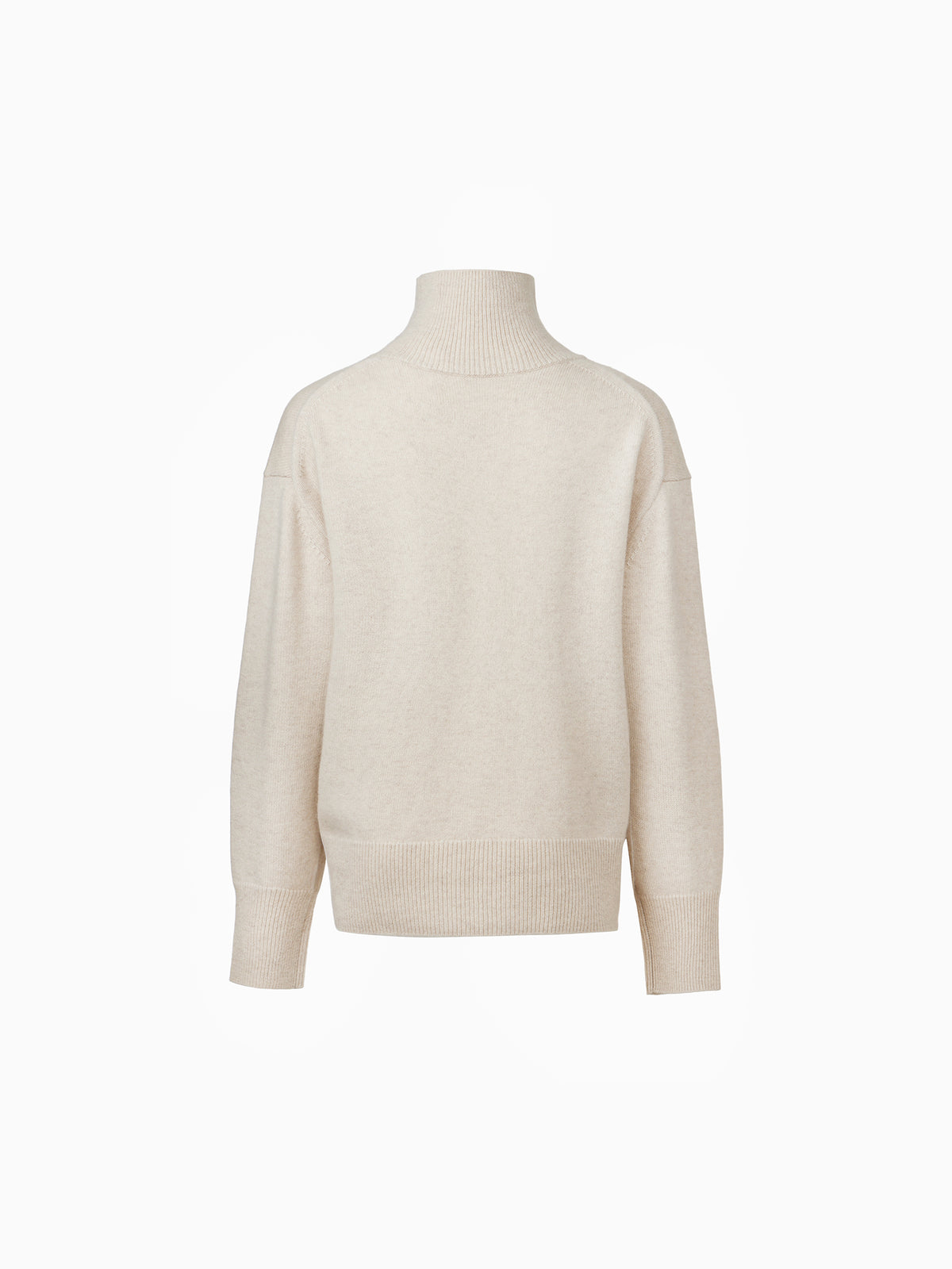 Cashmere 100% Turtleneck Knit Oatmeal