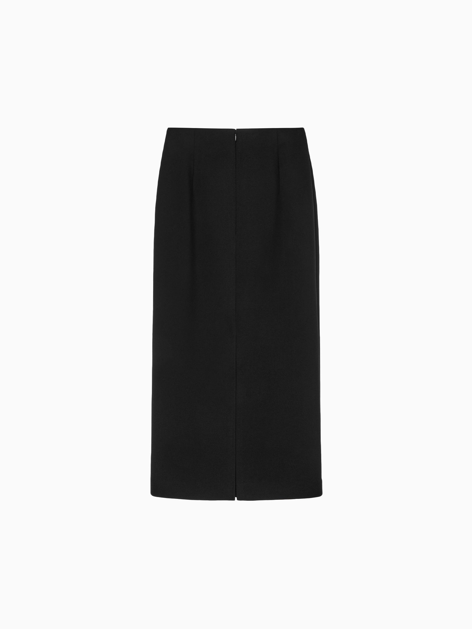 High-Density Stretch Dart Skirt Black
