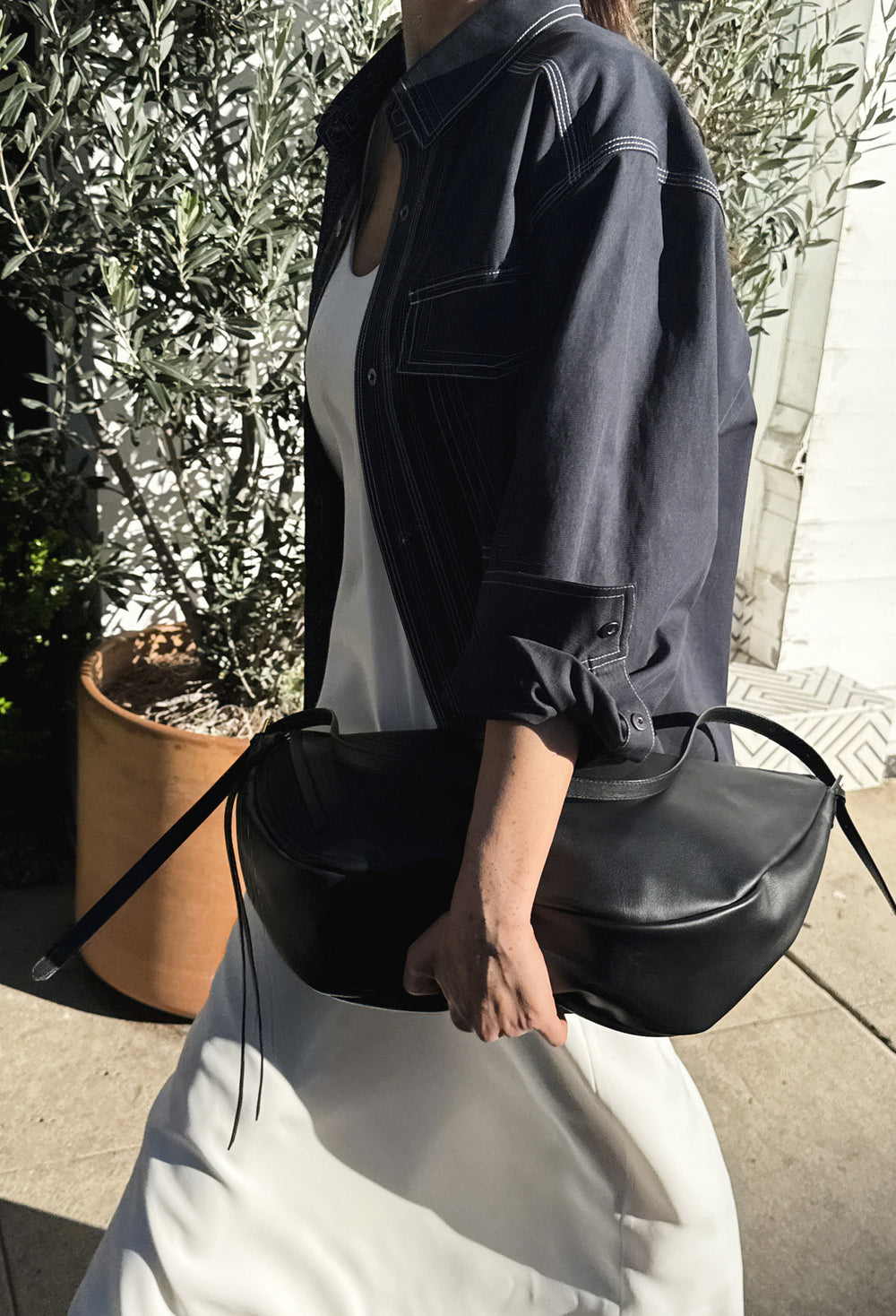 Stitch Pocket Shirt Navy