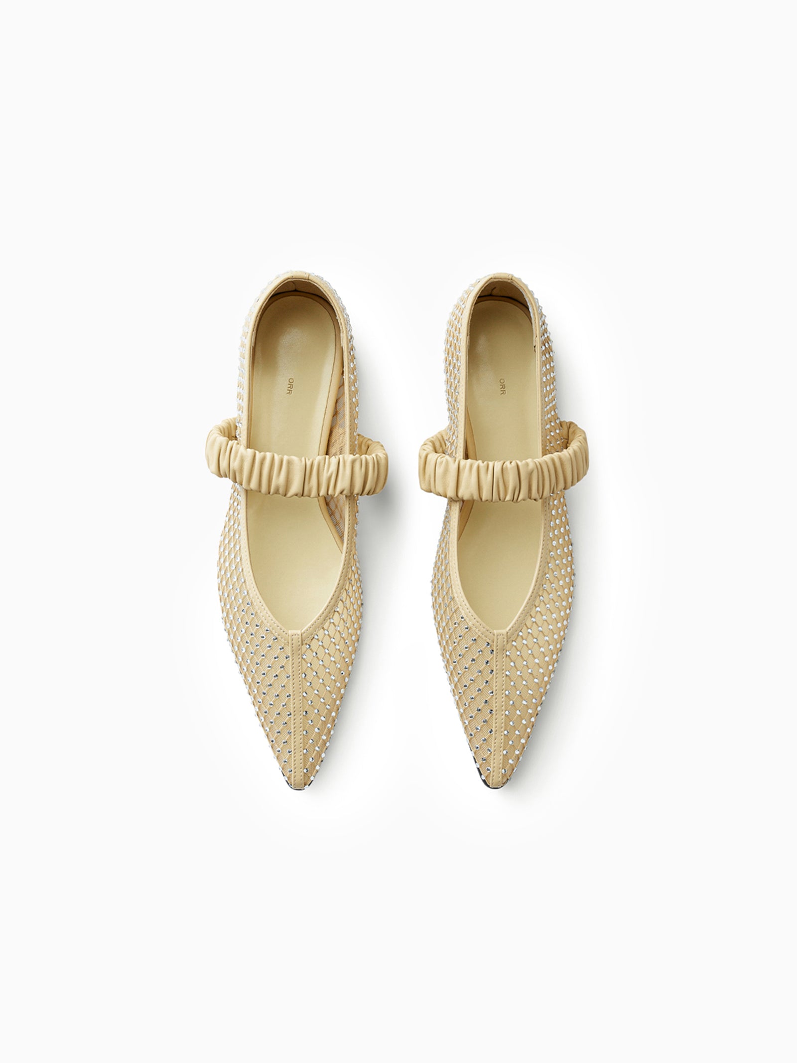 Bobby-Sox V-cut Shoes Beige