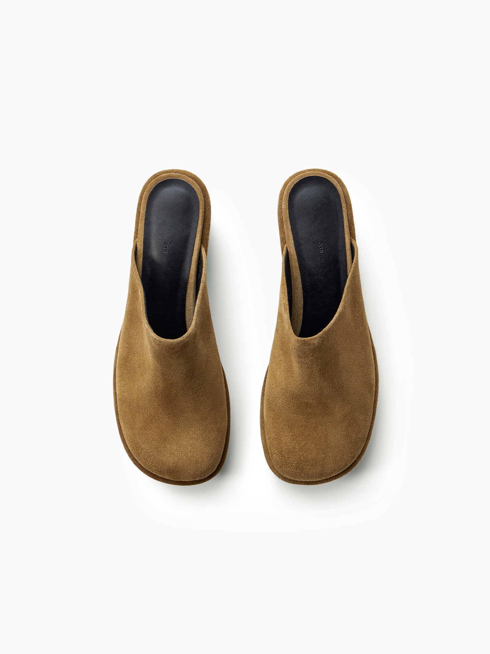 Leather Clogs Khaki Brown