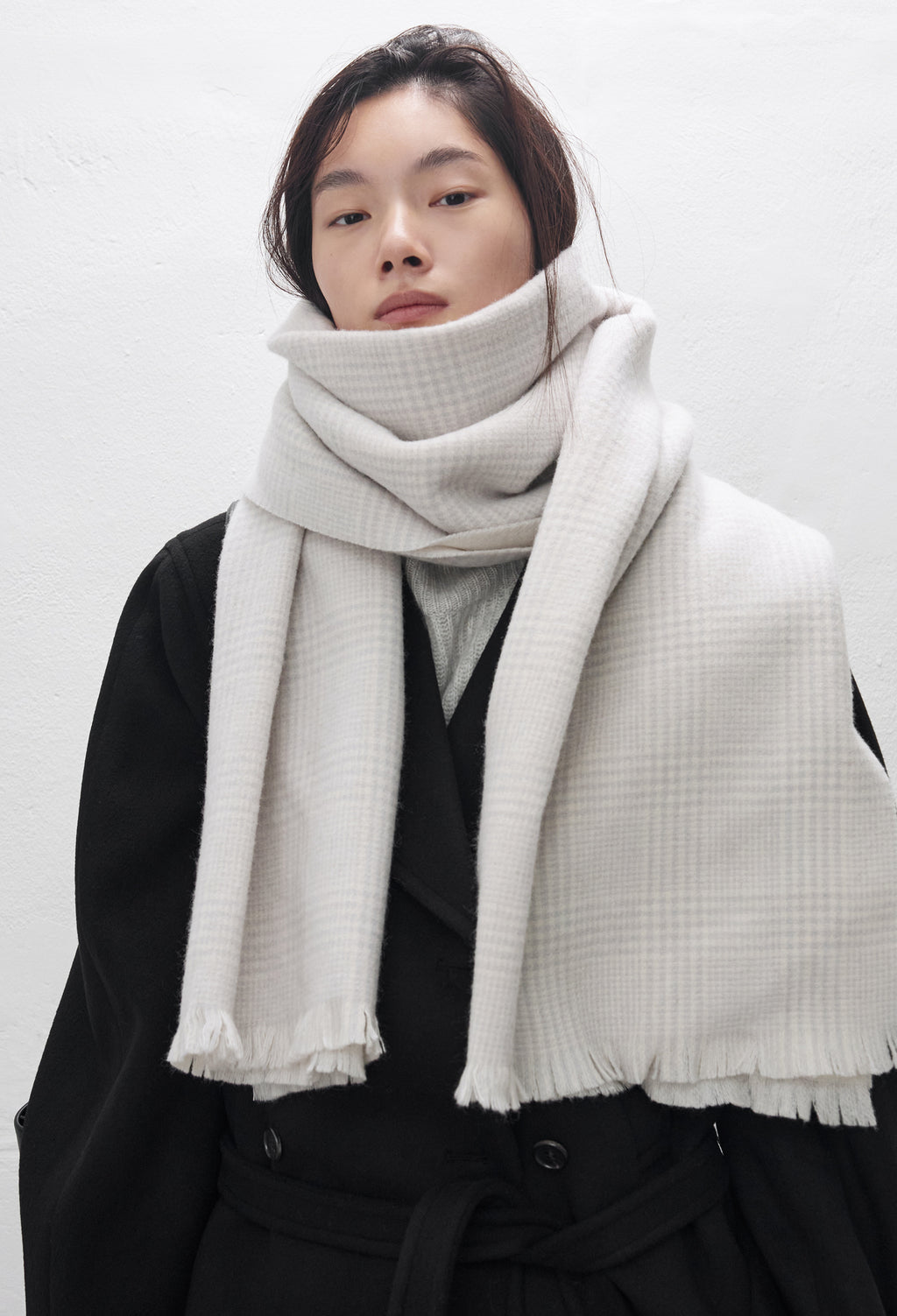 Classic Check Muffler Ivory