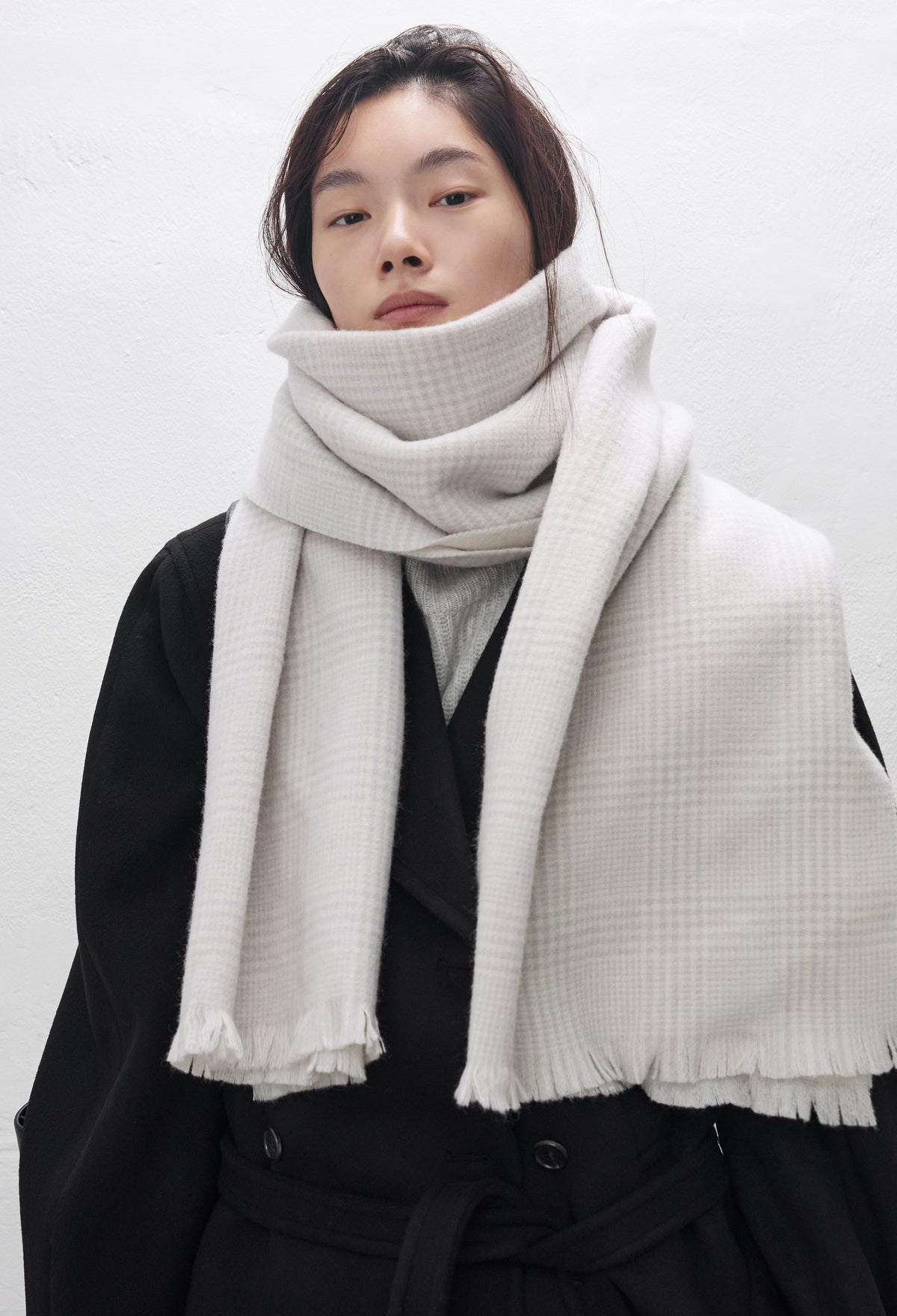 Classic Check Muffler Ivory