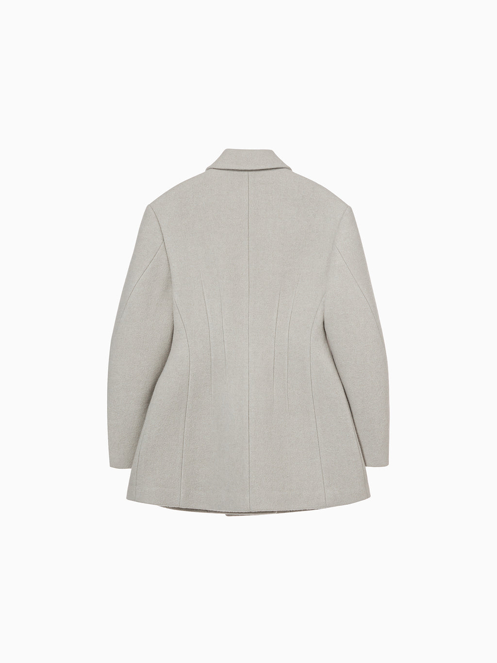 Hourglass Silhouette Coat Ecru