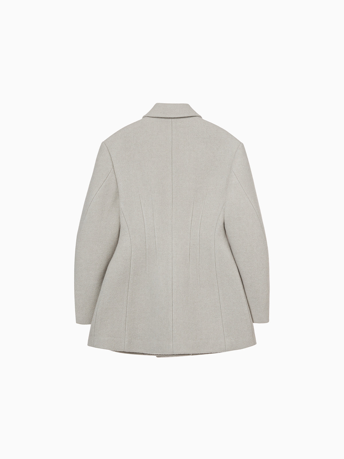 Hourglass Silhouette Coat Ecru