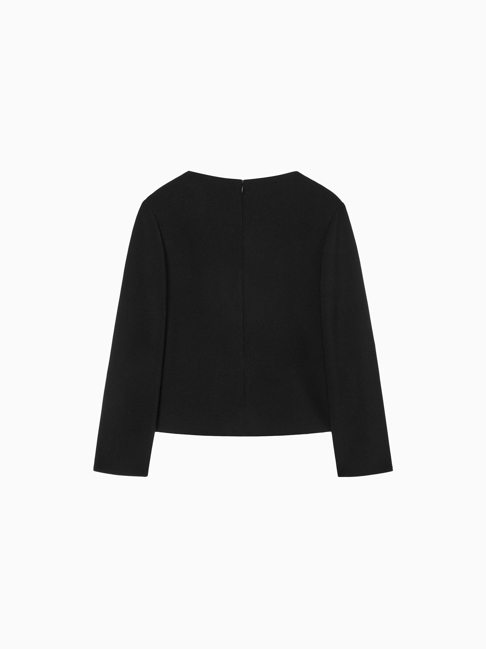 High-density Stretch Blouse Black