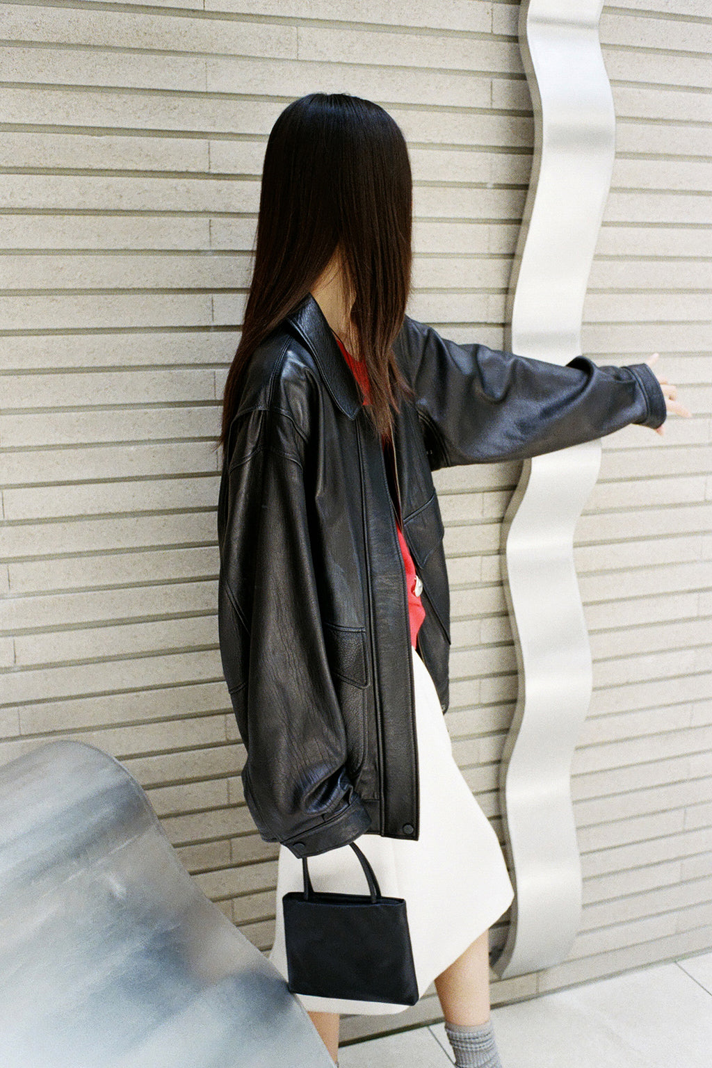 Real Lamb Leather Jumper