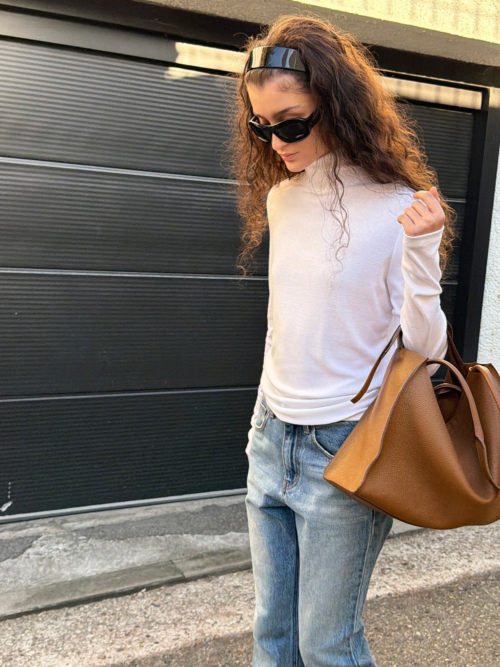 Milky Turtleneck T-shirt White