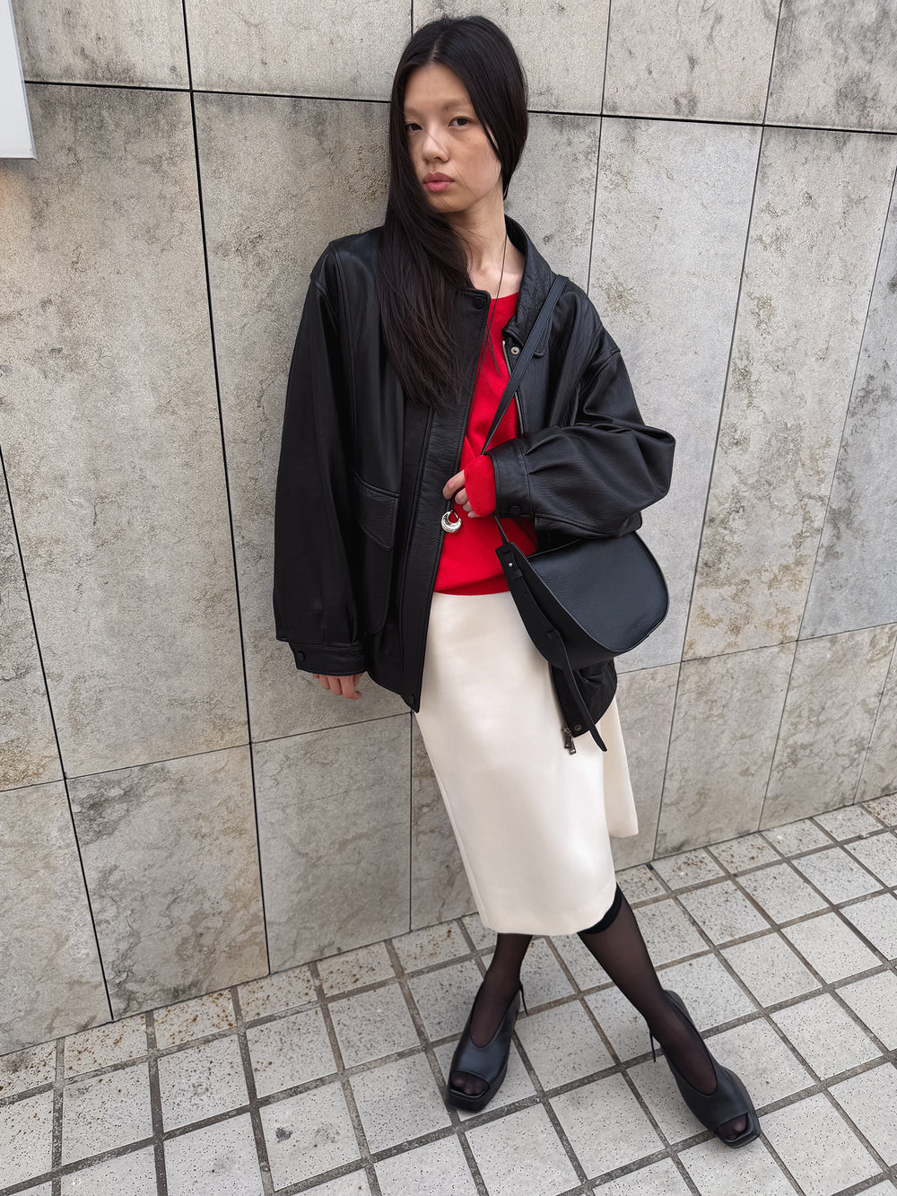 Real Lamb Leather Jumper