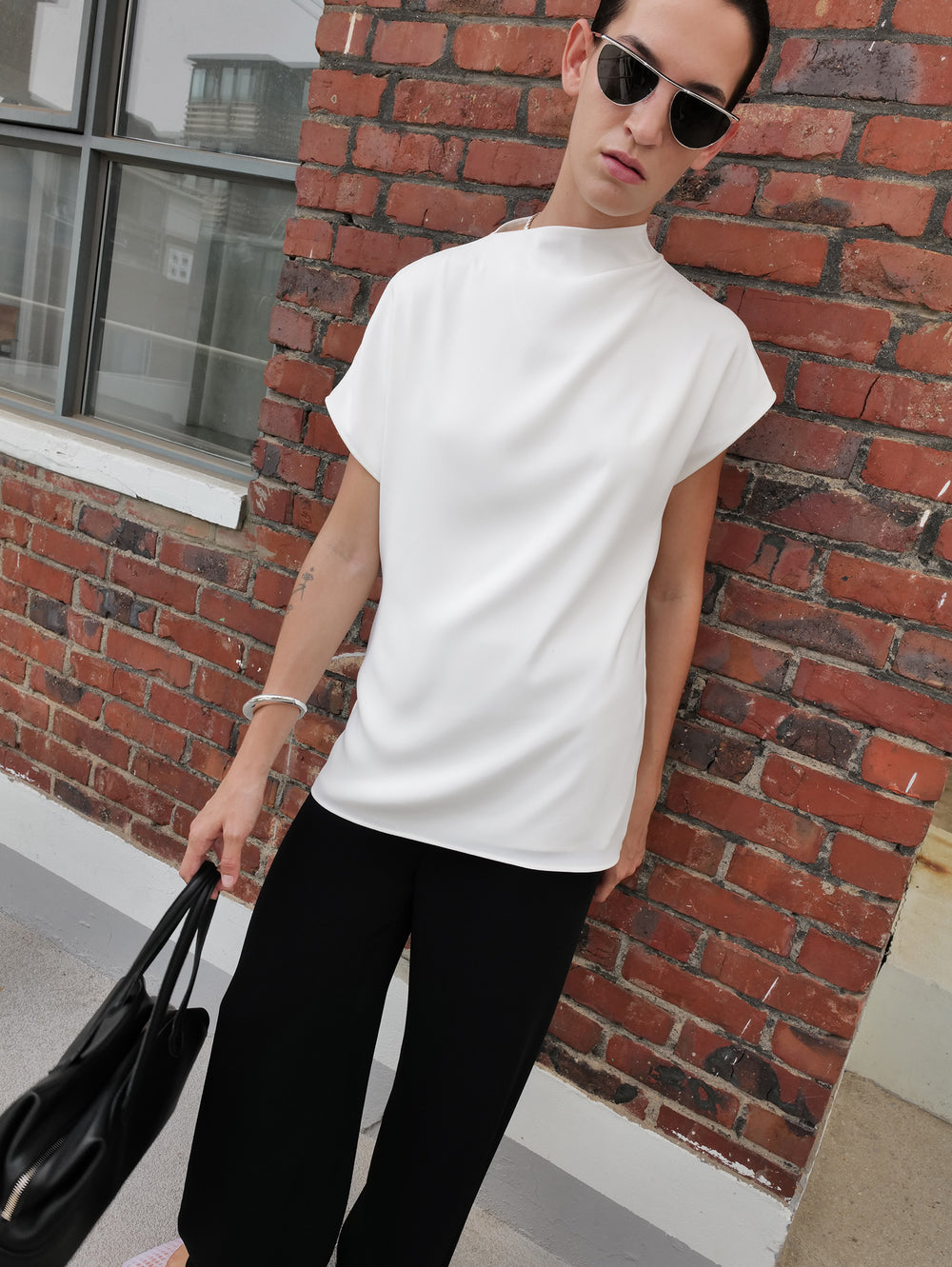 썸머 루 드레이프 탑 아이보리