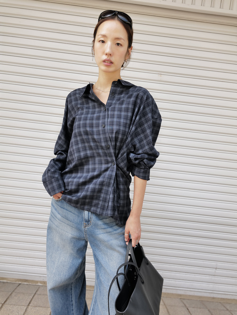 Country Check Shirt Navy