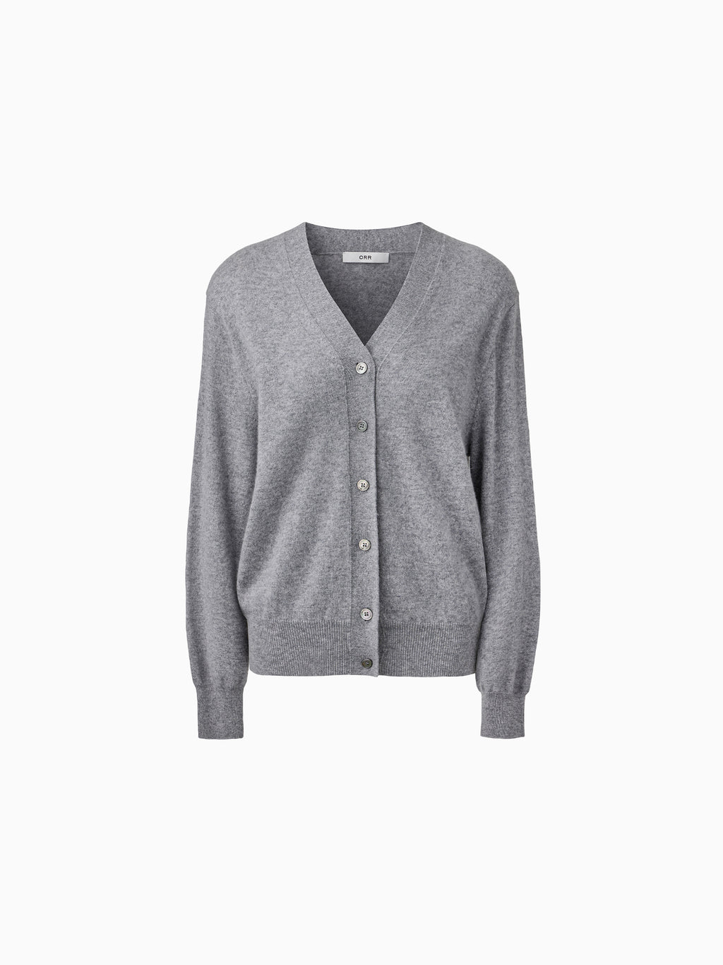 Cashmere 100 Padded Cardigan Grey