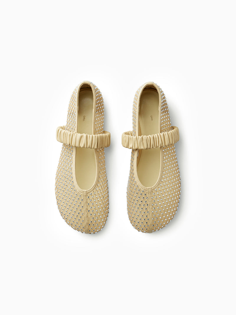 Bobby-Sox Round Shoes Beige