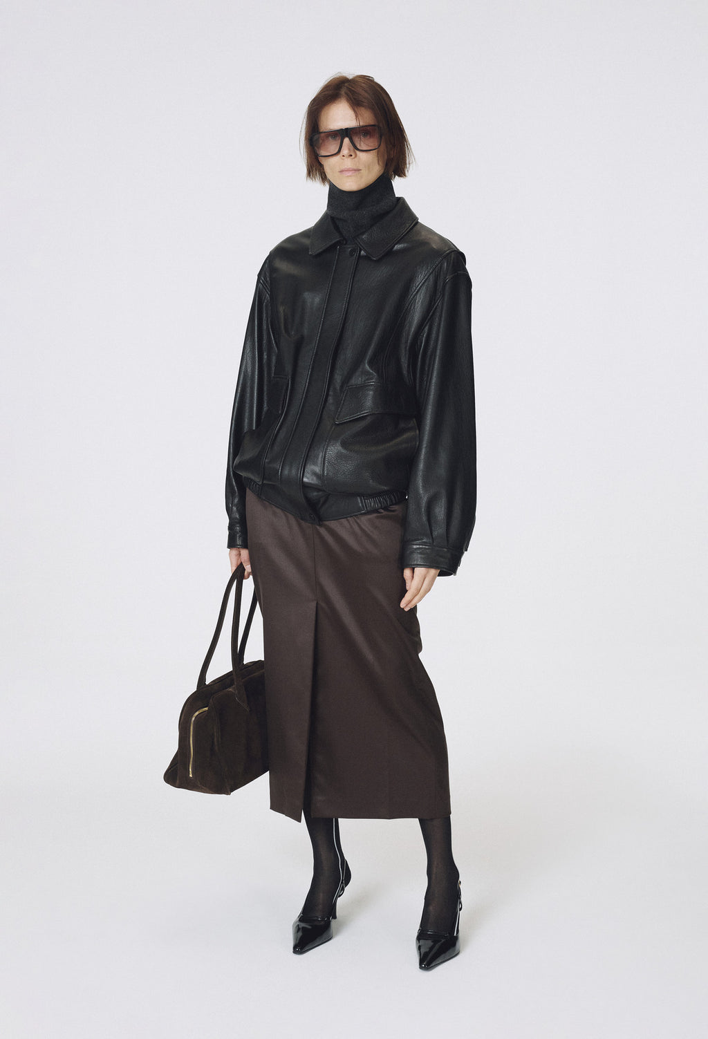Real Lamb Leather Jumper