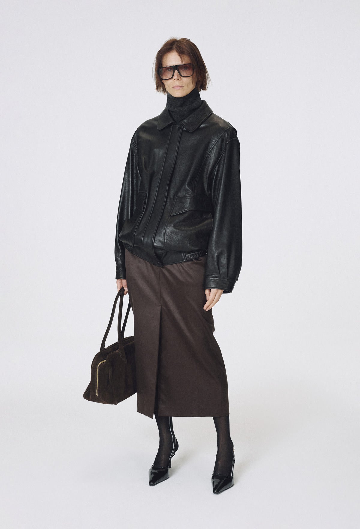 Real Lamb Leather Jumper