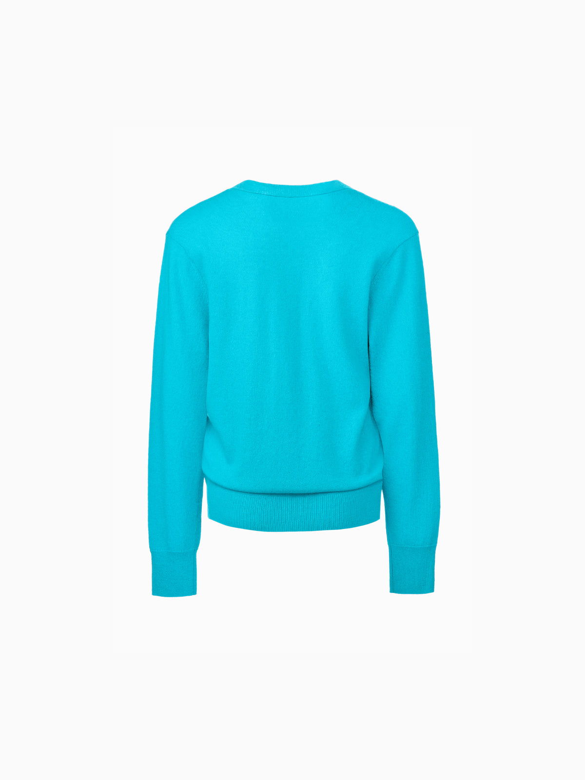 Cashmere 100 Wrap Knit Aqua Blue