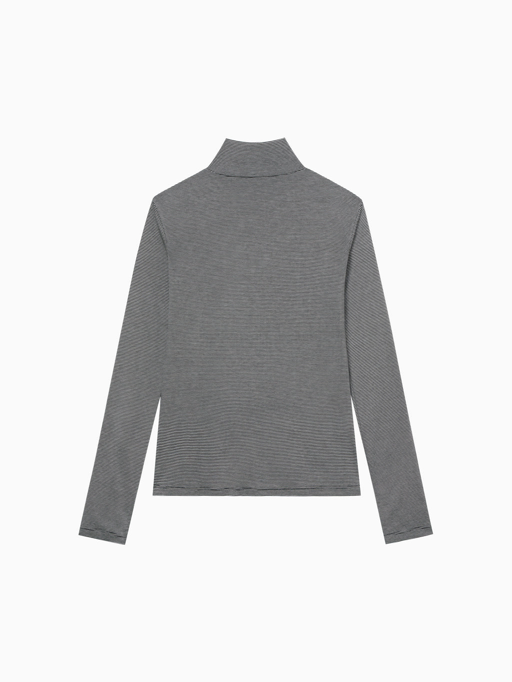 Striped turtleneck t-shirt