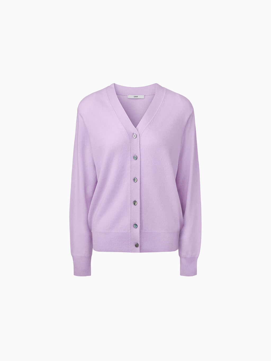 Cashmere 100 Padded Cardigan Lavender