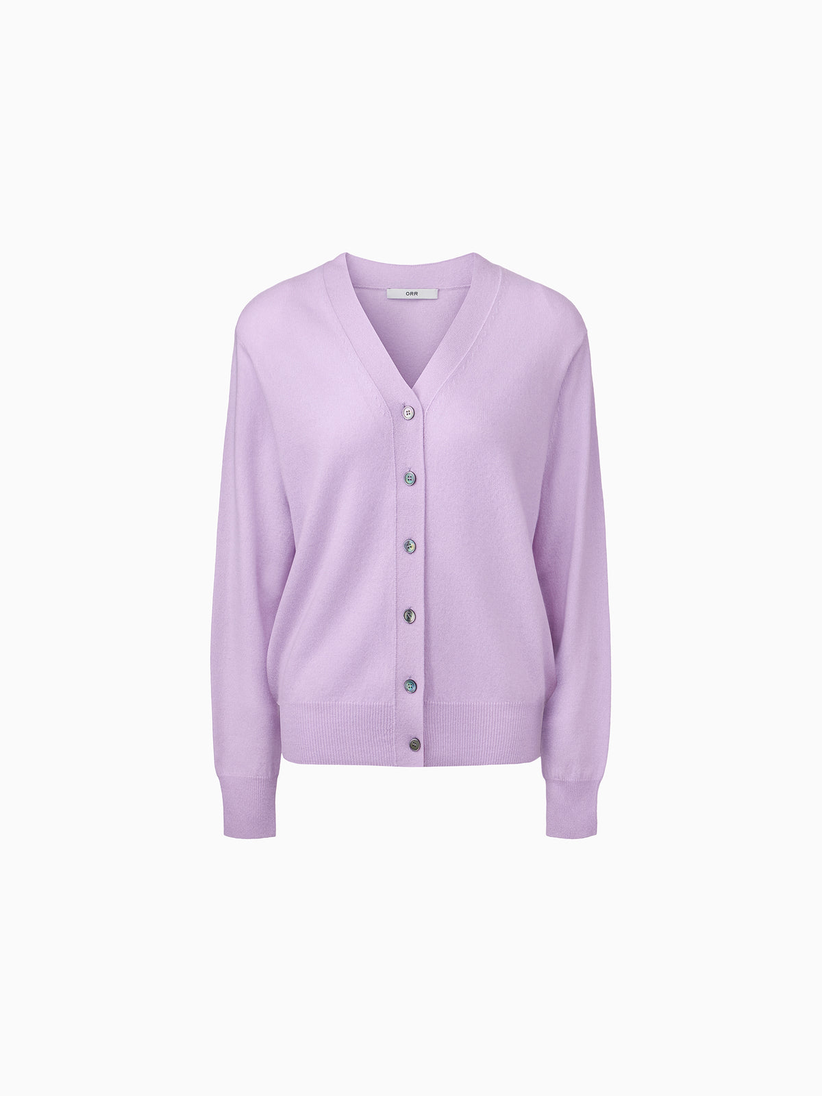 Cashmere 100 Padded Cardigan Lavender