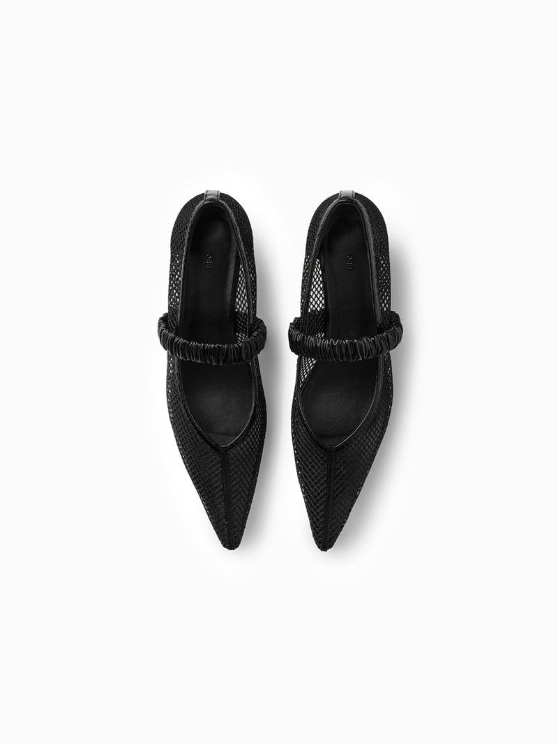 Bobby-Sox V-cut Shoes Black