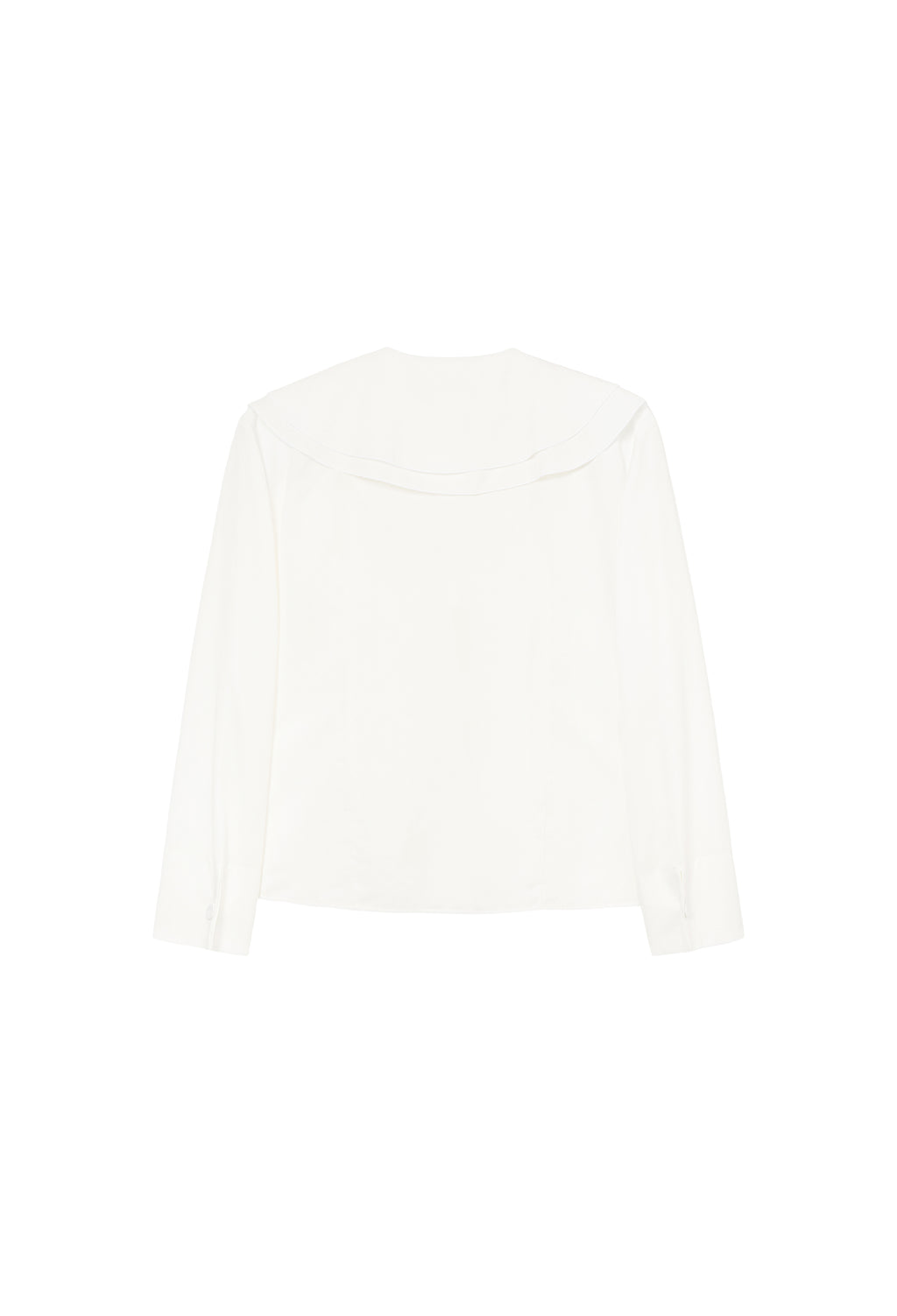 Ruffled shirt blouse