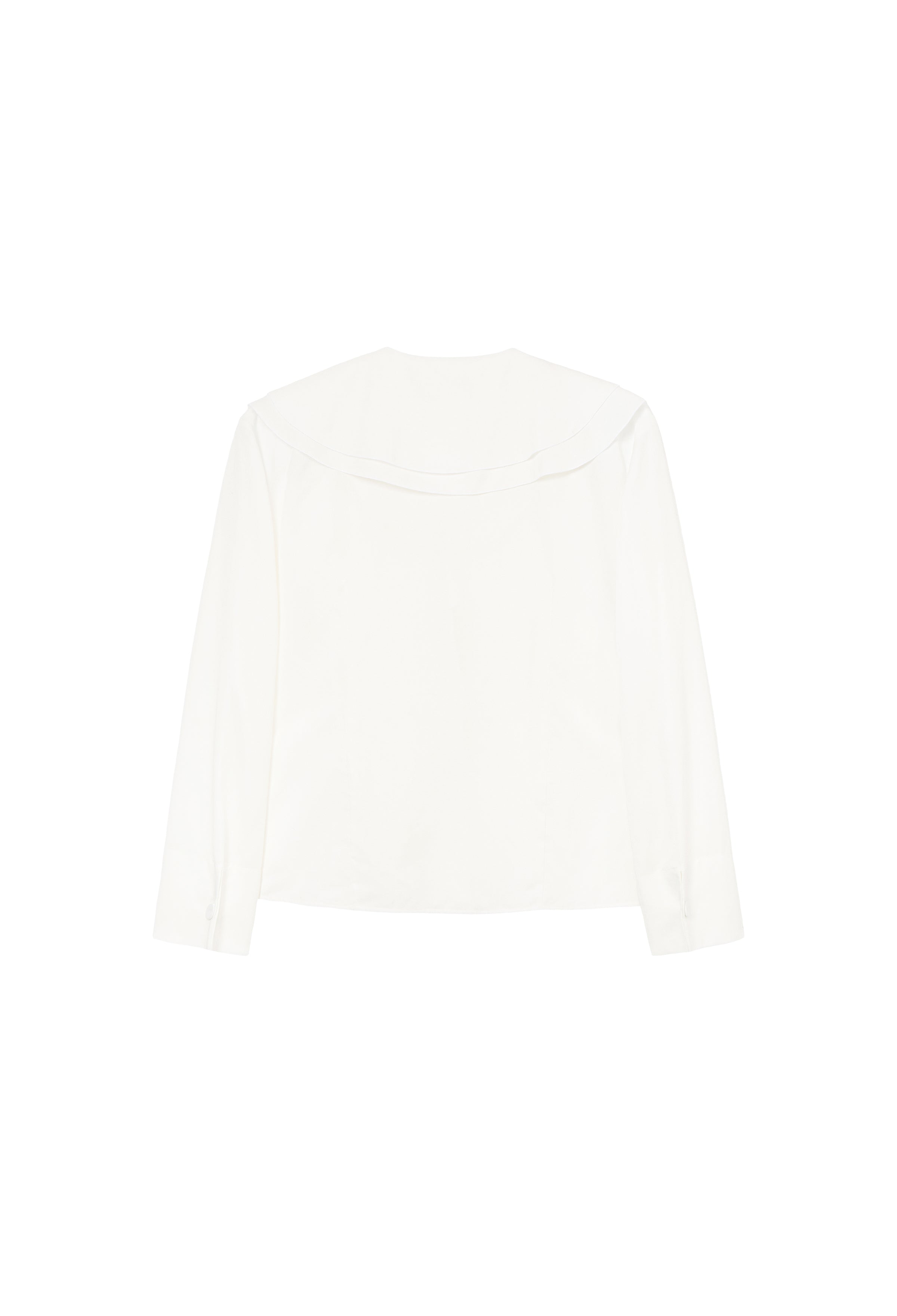 Ruffled shirt blouse
