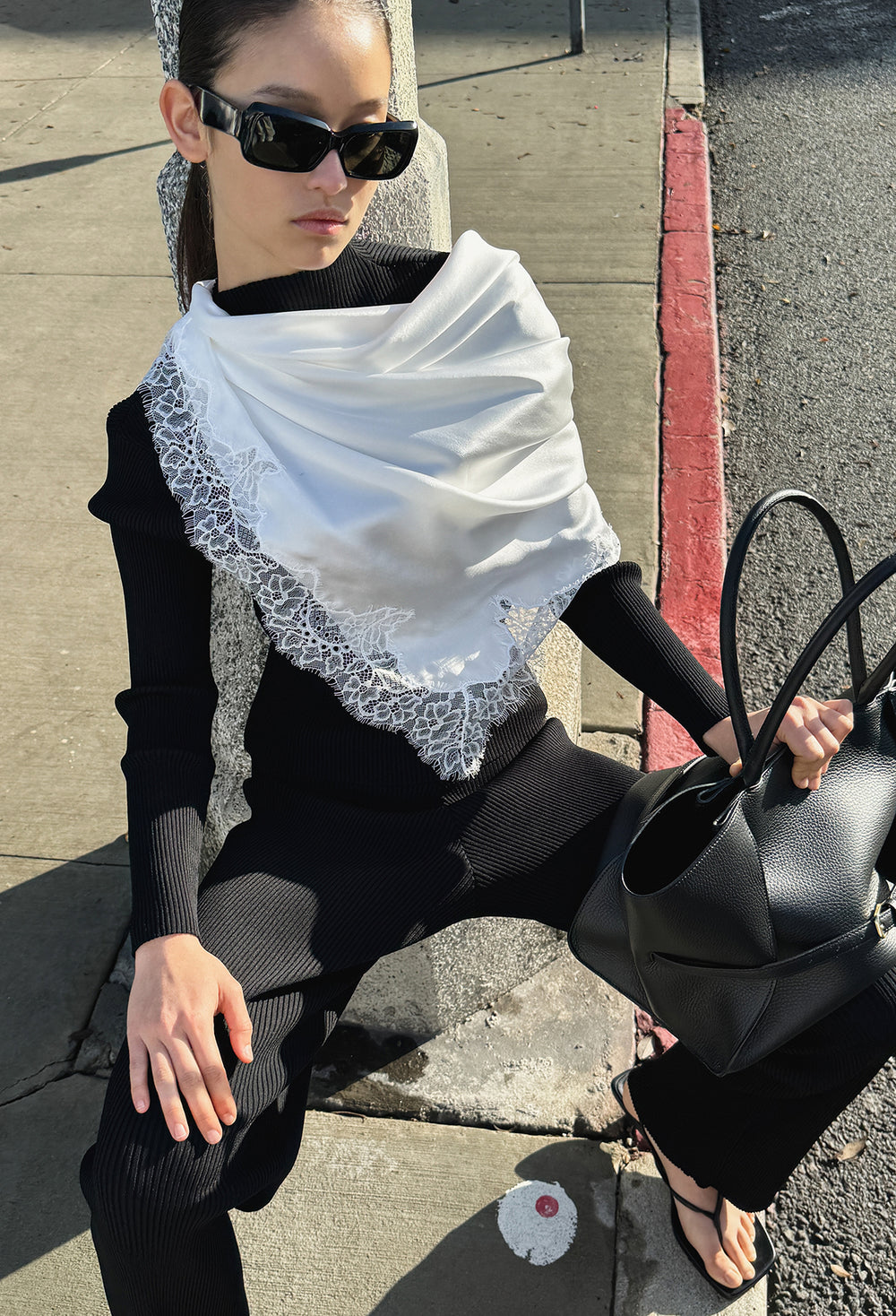 High-density Slim Knit Black