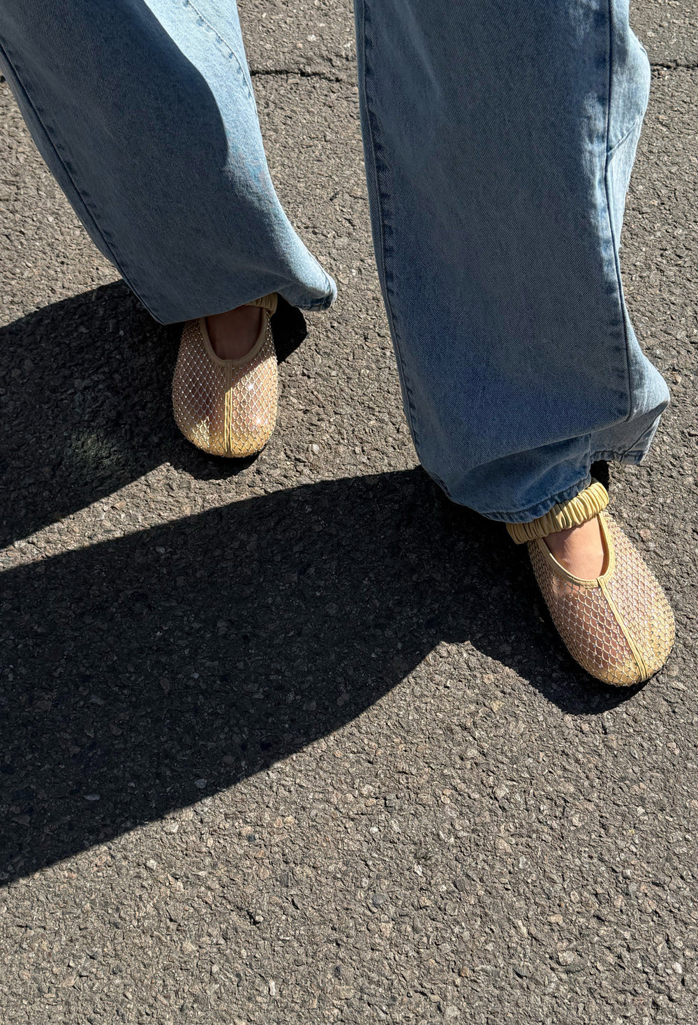 Bobby-Sox Round Shoes Beige