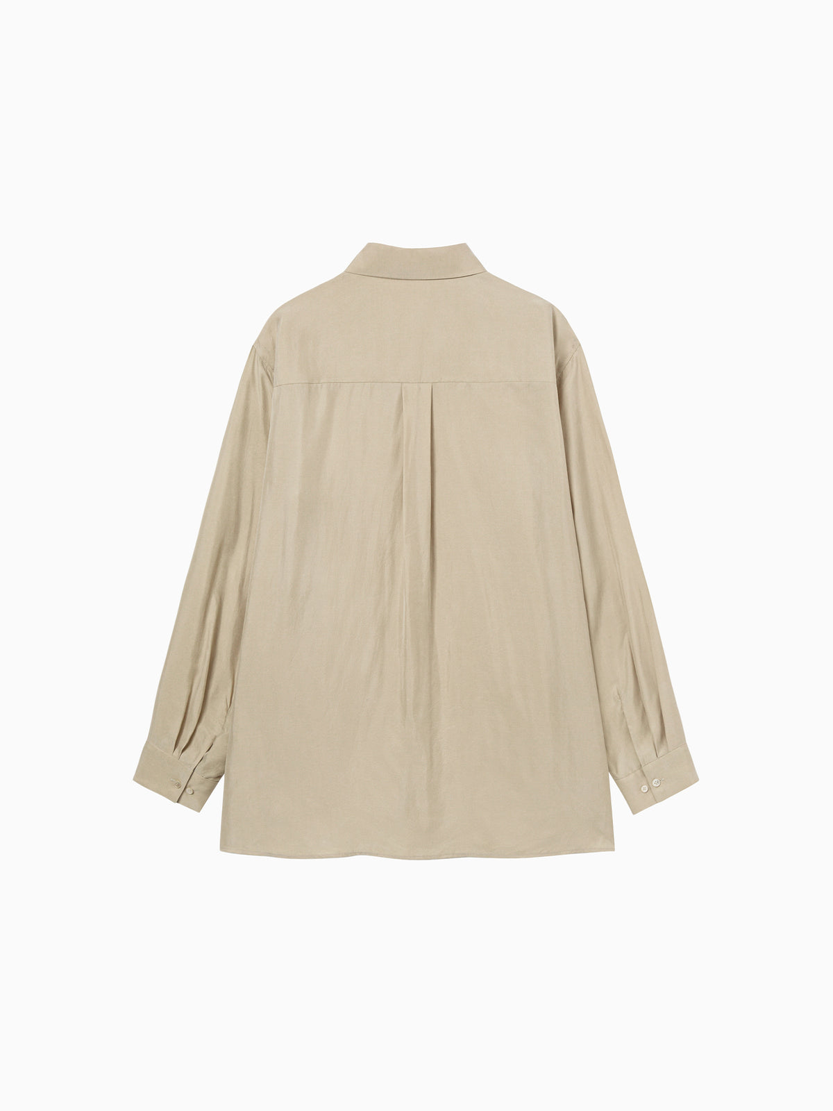 Silky Cupro Shirt Beige